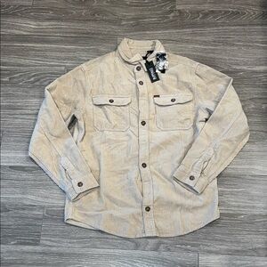 Buffalo David Bitton Light Tan Corduroy Shirt Jacket